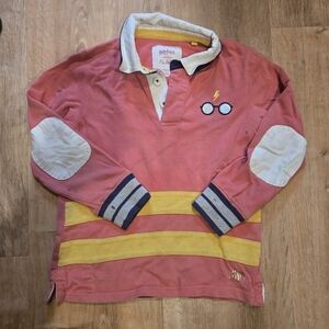 Mini Boden Red and Yellow Rugby Shirt